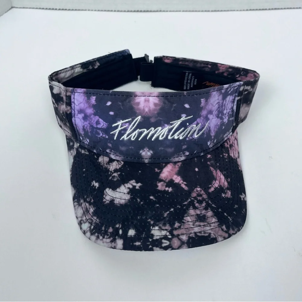 Flomotion Women's Adjustable Tie-Dye Print Golf Visor One Size; Activewear